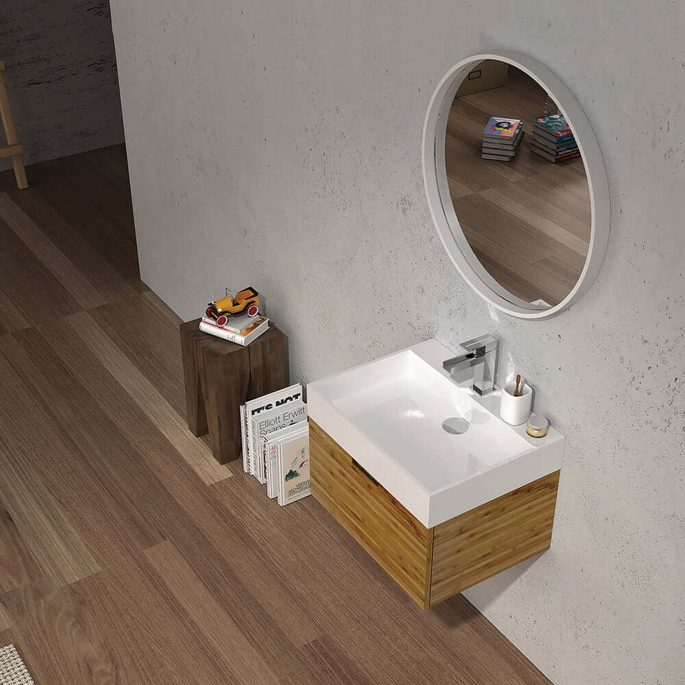 Bam 60 Wall Cabinet with Wash Basin - Image 4