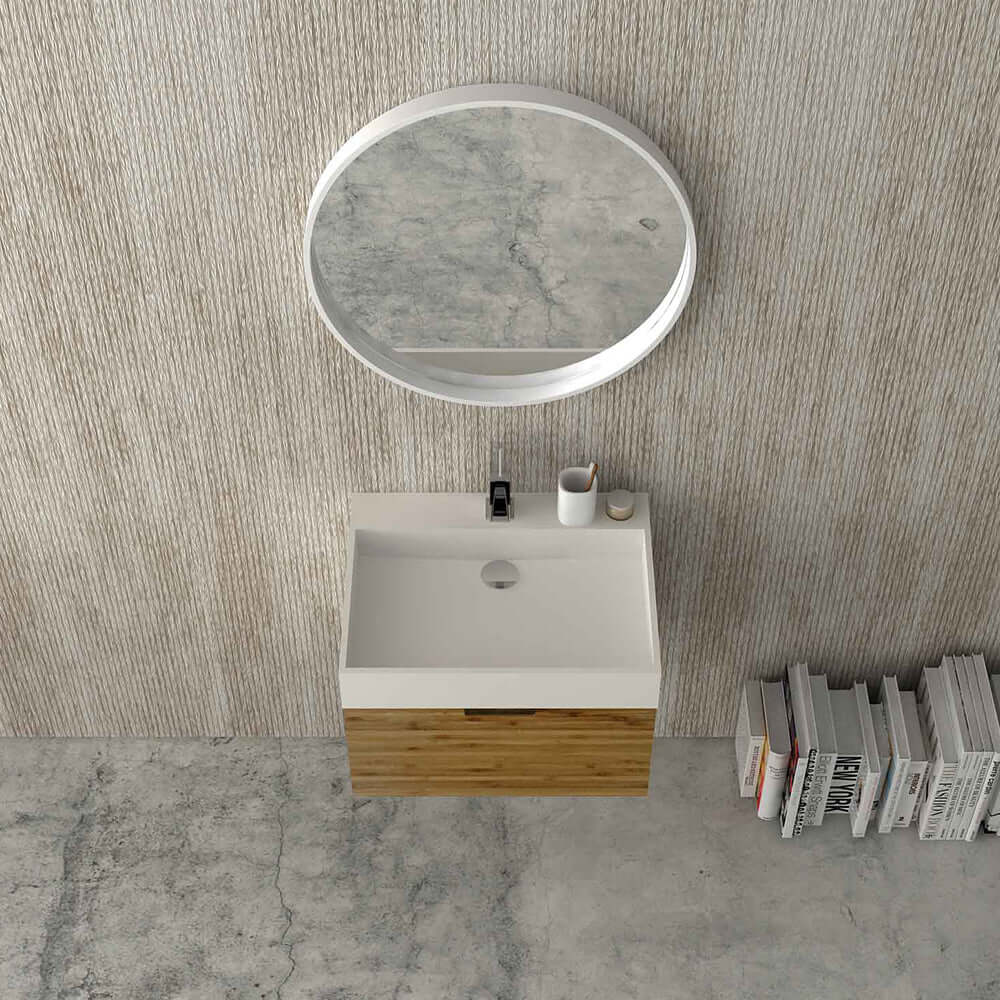 Bam 60 Wall Cabinet with Wash Basin - Image 5