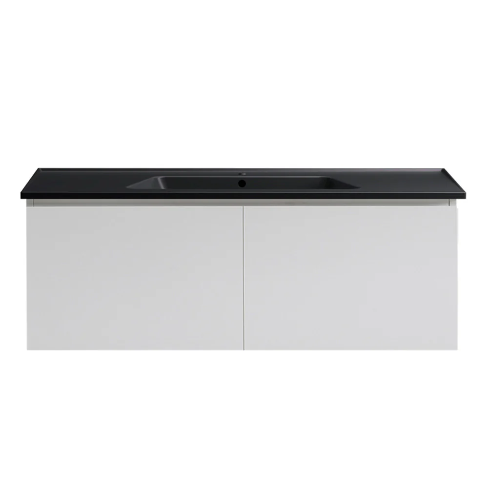 Bloom 1200 Wall Cabinet Matt White with Italian Ceramic Wash Basin - Image 10
