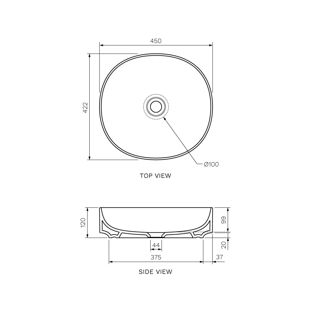 Drop Bench Basin (45x42x12H) - Image 8