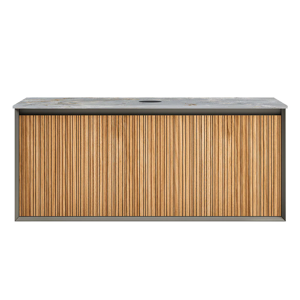 Jazz 1200 Wall Cabinet RN Matt Black with Italian Porcelain Top - Image 6