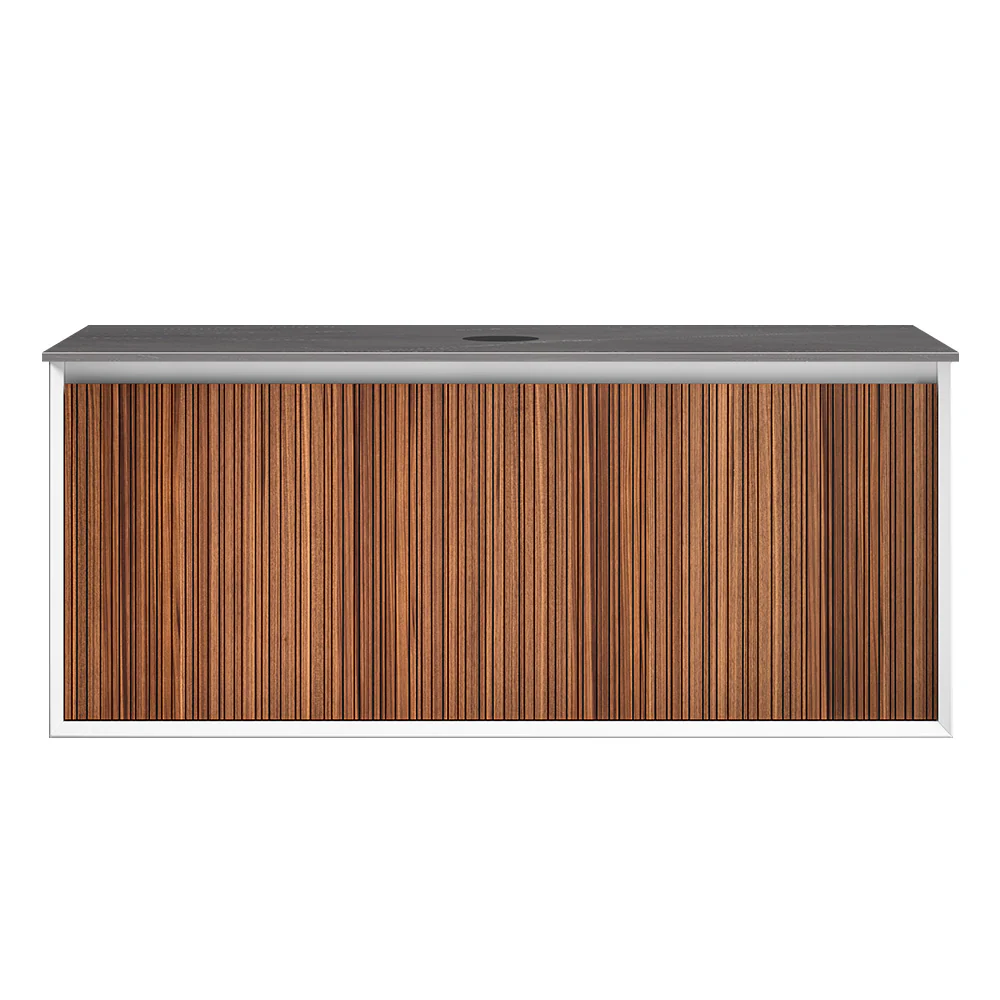 Jazz 1200 Wall Cabinet WN Matt White with Italian Porcelain Top - Image 4