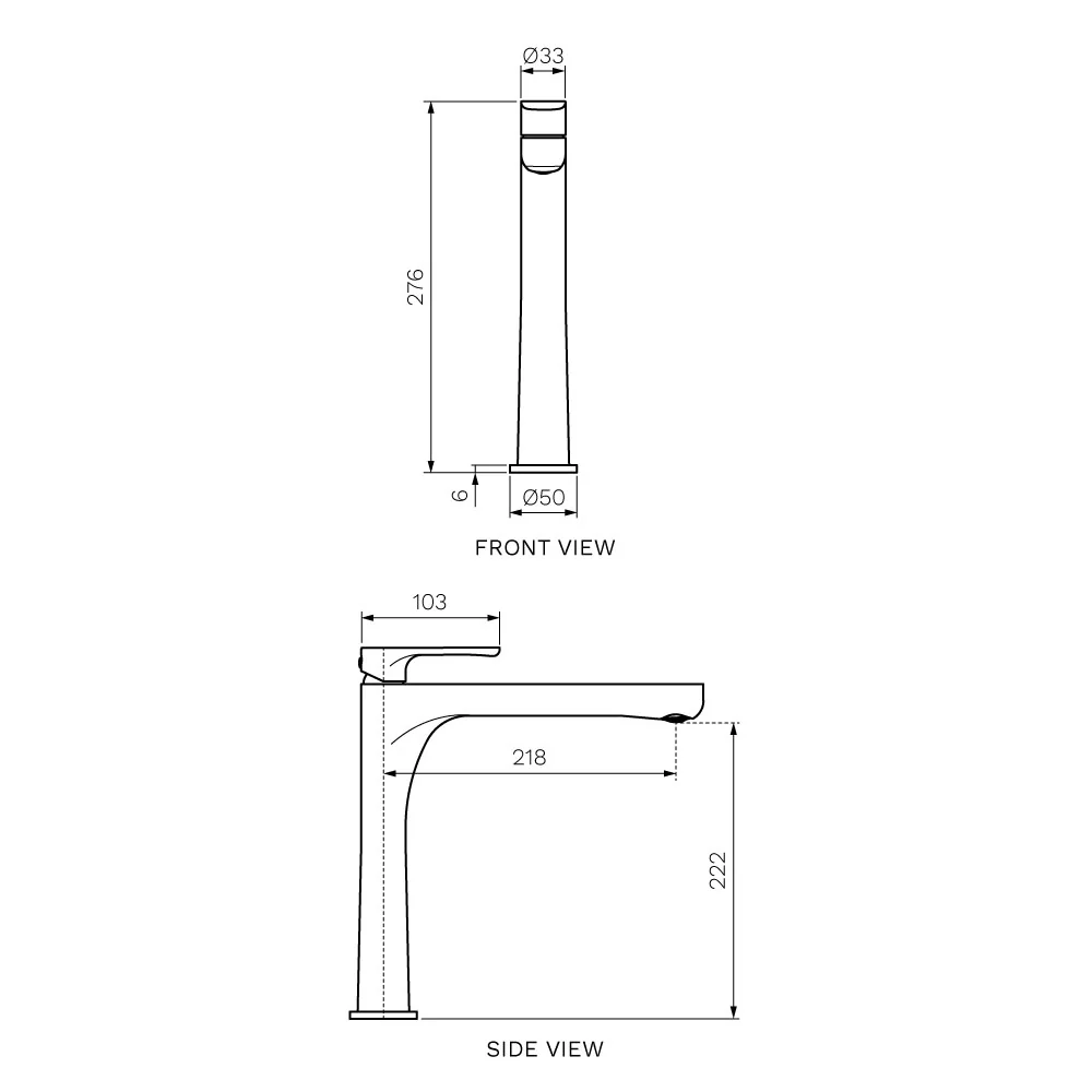 Linfa II High Rise Basin Mixer - Image 3