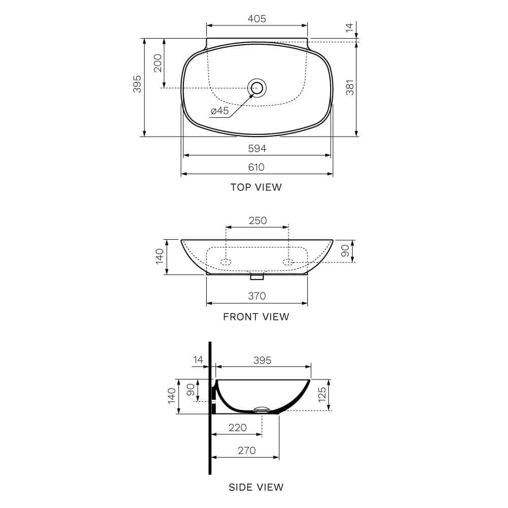 Nudaslim 60 Wall Basin - Image 11