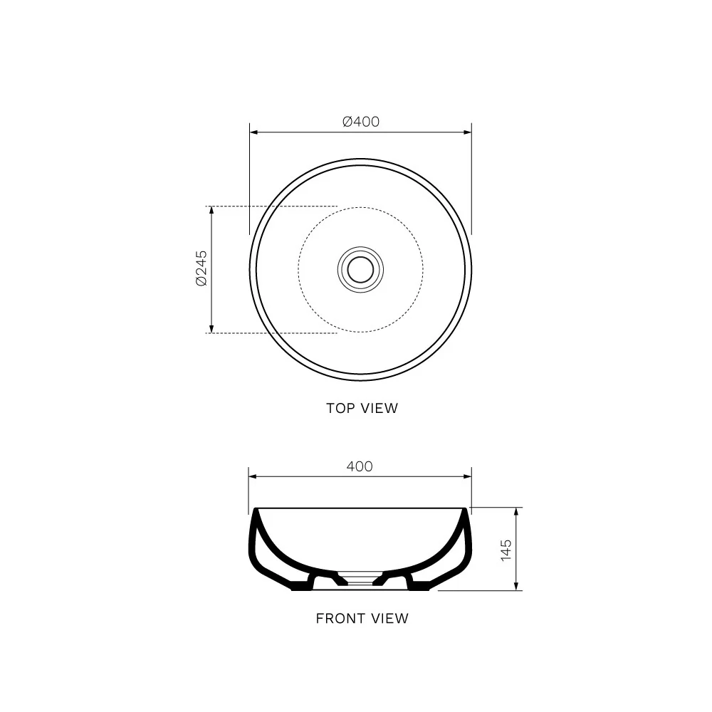 Oblo Bench Basin (40x40x15H) - Image 10