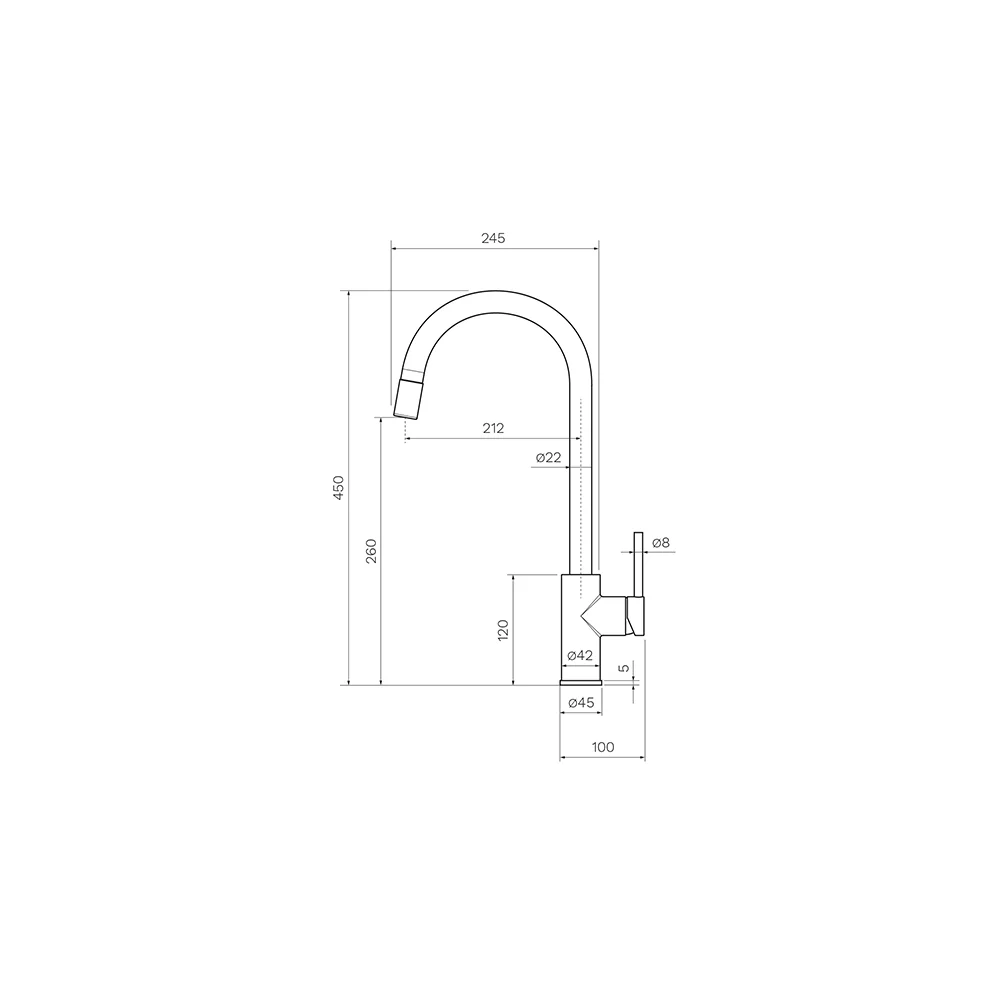 Play Kitchen Mixer with Round Spout Pull Out Spray - Image 6