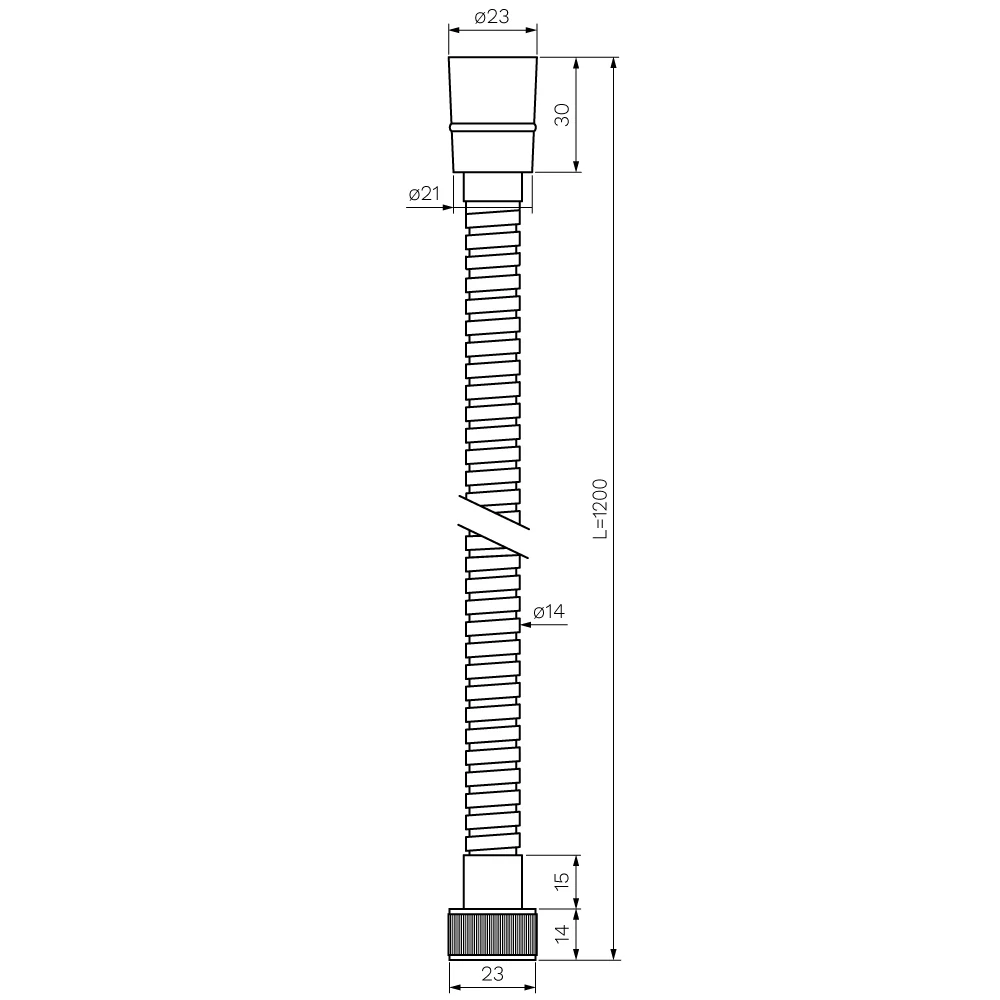 Shower Hose Female (1.25m) 1/2'' connection - Image 6