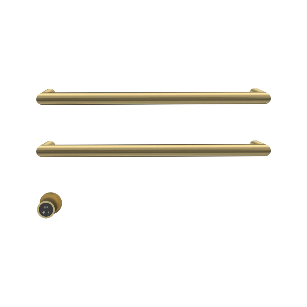Tondo Heated Towel Rail 2 Bars 600mm with Controller - Image 4